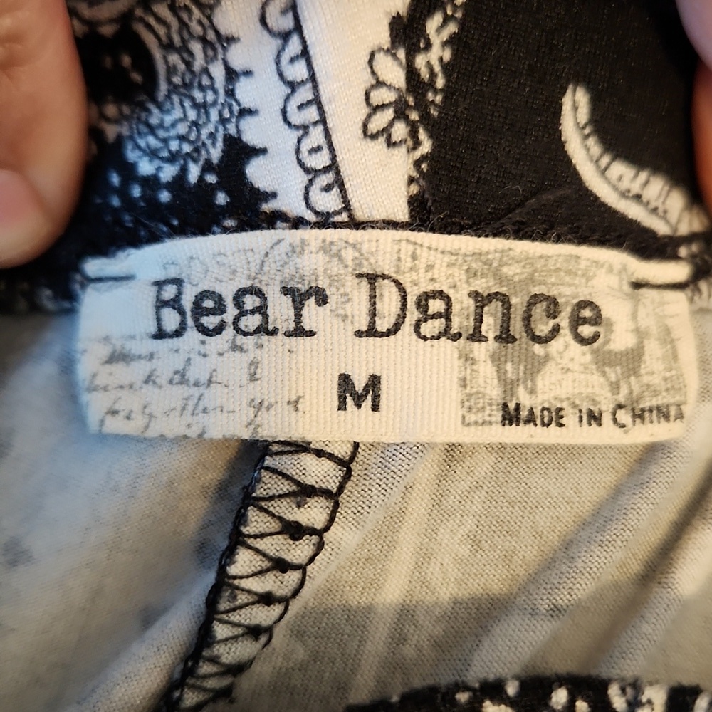Bear Dance Elepant Paisley Bell Bottom Pants - Picture 4 of 5